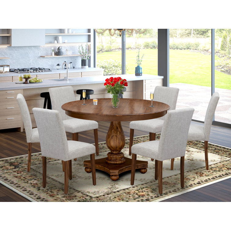 Pedestal kitchen best sale table and chairs